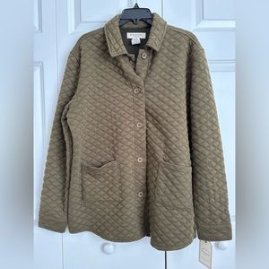 Women's Quilted Jacket - Olive Green